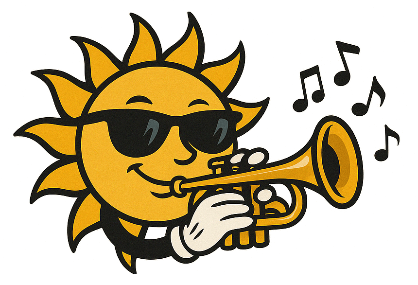 Tony Scriven Sunshine Jazz Band Logo