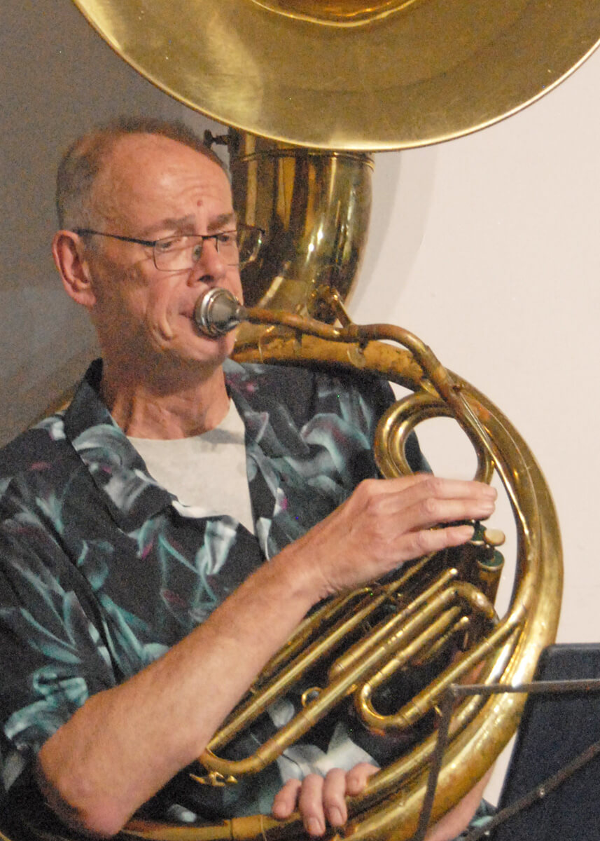 Paul Busby playing sousa